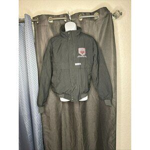 Vintage Super Bowl XXV‎ Logo 7 Jacket With Embroidered Patch Black Size L